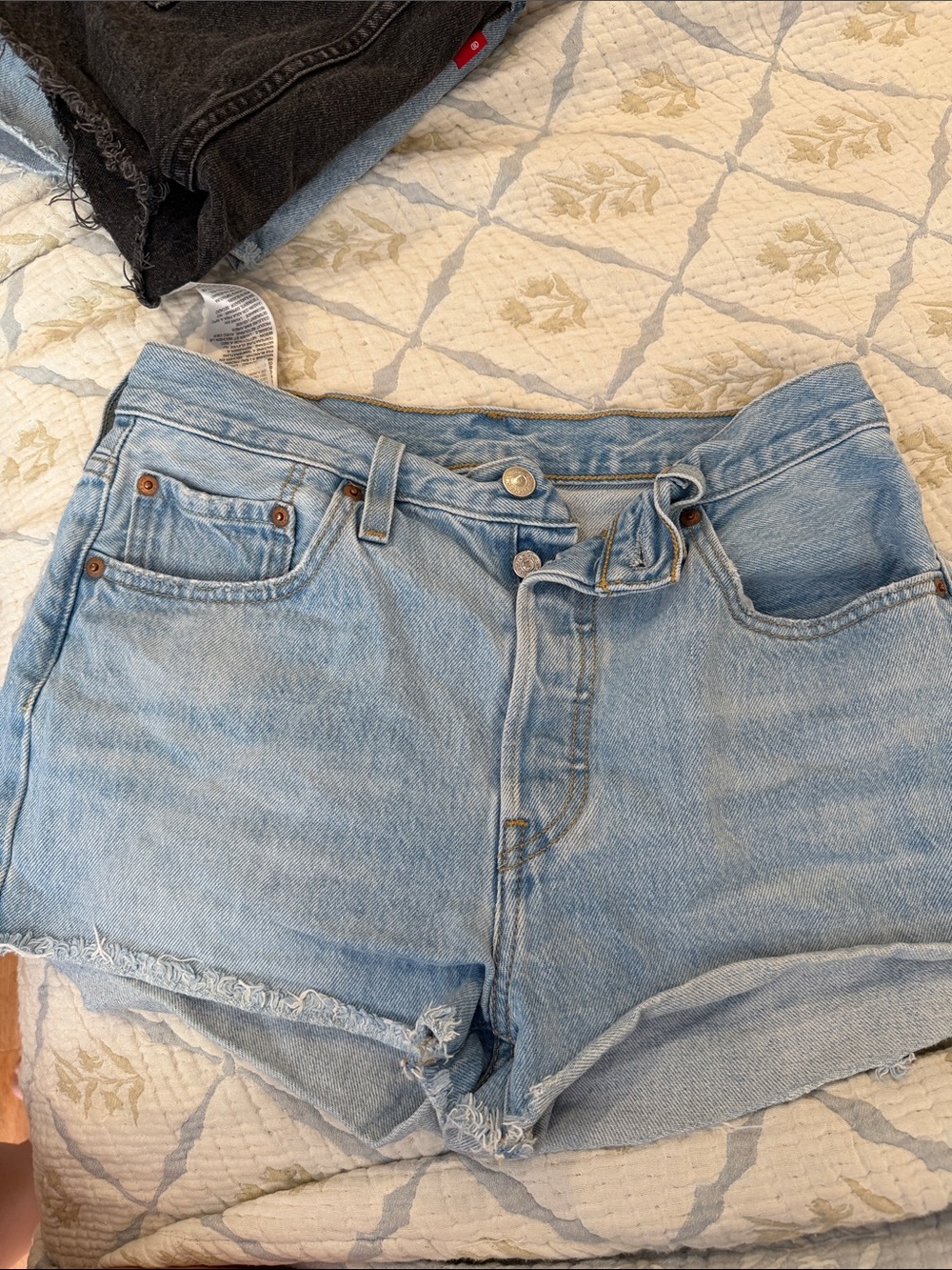 Levi 501 Blue Denim Cutoff Shorts